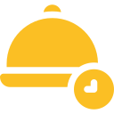 A plate of food icon